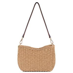Small Woven Straw Bag Mini Summer Beach Vacation Purse Bohemian :3